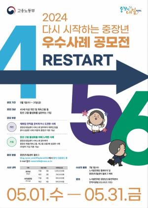 [재취업 뉴스] 중장년 재취업 성공사례 공모전 개최...5월말까지 접수